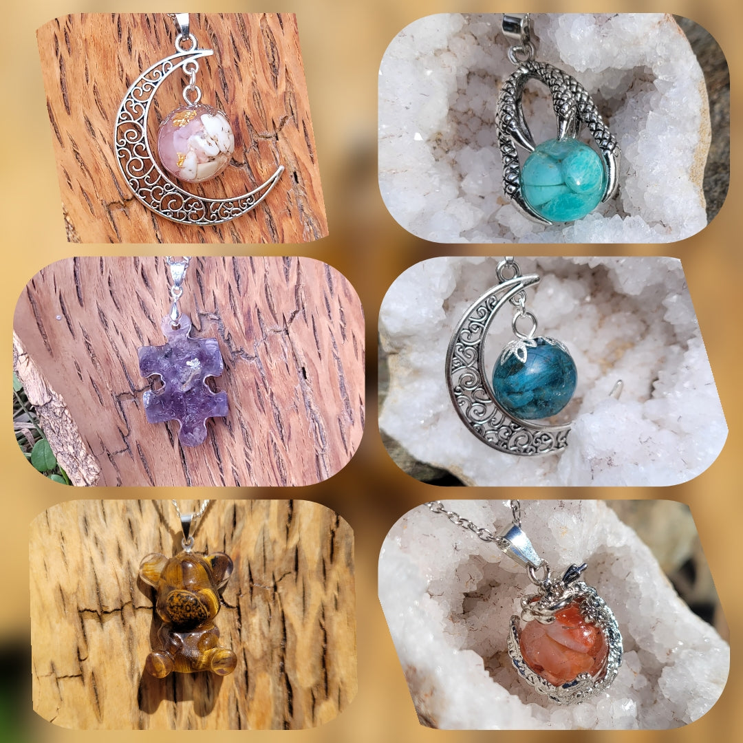 Pendentif en mineraux