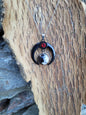 Pendentif " Protection " en Howlite et Tourmaline