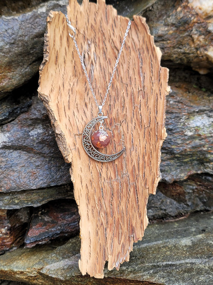 Pendentif Quartz cerise