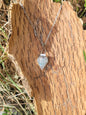 Pendentif "Bonheur" en Aigue marine pointe
