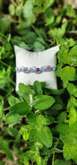 Bracelet "Douceur et Positivité" en Aigue marine et Améthyste