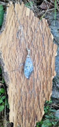 Pendentif "Bonheur" en Aigue marine arbre de vie