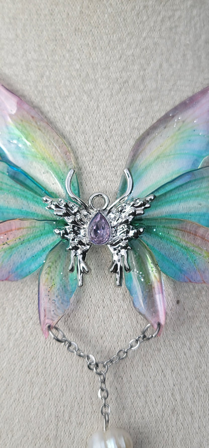 "Faelina" Déesse elfique collier féerique