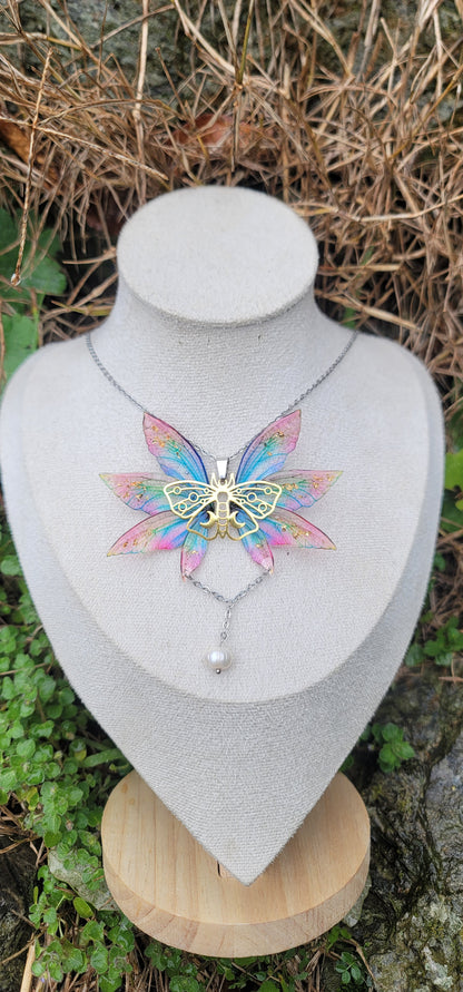 "Aelys" Déesse elfique collier féerique