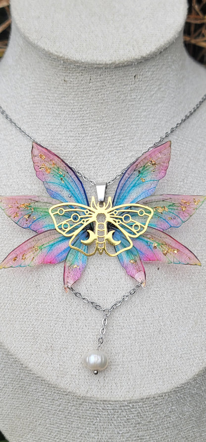 "Aelys" Déesse elfique collier féerique