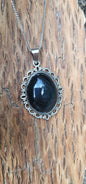 Pendentif " Protection " en Obsidienne œil céleste pierre de protection